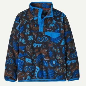 Nwt Patagonia Kids Boys Lightweight Synchilla Snap T Pullover Jacket L